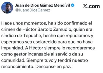 Alcalde de Culiacán condena asesinato del síndico de Tepuche y pide justicia