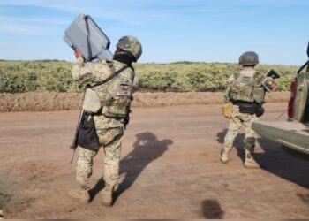 El Grupo Interinstitucional detectó, derribó un dron y dos cámaras de vigilancia irregulares en Navolato