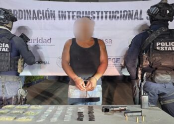En Navolato, el Grupo Interinstitucional detuvo a un civil armado y en posesión de presunta droga