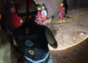 Avanzan trabajos de forzamiento estructural en la mina Santa Fe para facilitar labores de rescate