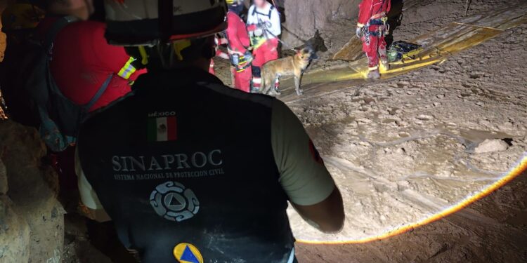 Avanzan trabajos de forzamiento estructural en la mina Santa Fe para facilitar labores de rescate