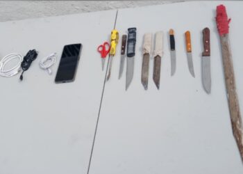 Grupo Interinstitucional asegura diversos objetos durante revisión de módulos del Centro Penitenciario Aguaruto