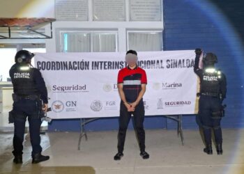 En Culiacán, un civil fue detenido por el Grupo Interinstitucional por contar con orden de aprehensión por distintos delitos
