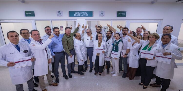 Con la Presidenta Sheinbaum como testigo, el Gobernador Rocha y autoridades de IMSS Bienestar inauguran Unidad de Trasplantes en el HGC