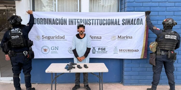 Capturan a un civil en posesión de un arma larga y dos cargadores abastecidos en Culiacán