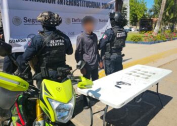 Grupo Interinstitucional detiene en Culiacán a un menor de edad armado