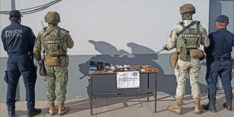 El Grupo Interinstitucional asegura celulares, videojuegos y otros objetos en el Centro Penitenciario Región del Évora, en Angostura