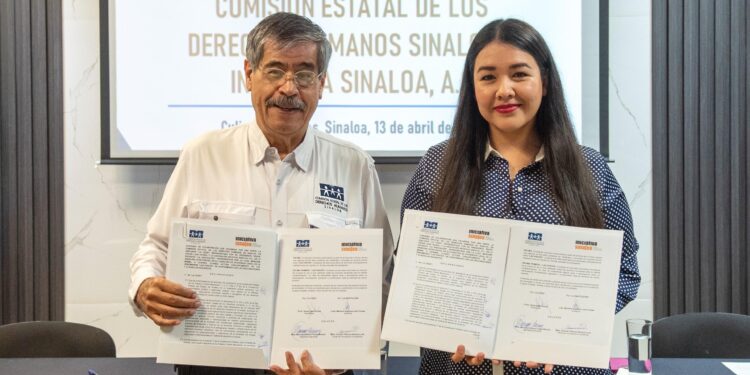 CEDH Sinaloa e Iniciativa Sinaloa firman convenio de colaboración