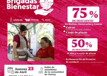 Llegan a El Fuerte los descuentos en Adeudos Vehiculares en la Brigada del Bienestar del DIF