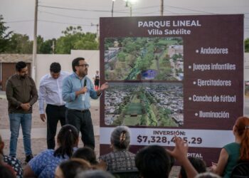 Juan de Dios da inicio a construcción de parque lineal en Villa Satélite; inversión supera los 7.3 mdp