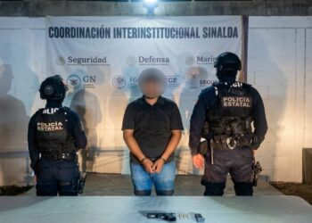 El Grupo Interinstitucional, detiene a civil armado en Culiacán