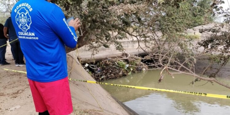 Fallece hombre de 55 años ahogado en el canal San Lorenzo, en Culiacán