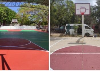 Más espacios para activarse: rehabilitan canchas en Los Mezcales y DIF Humaya