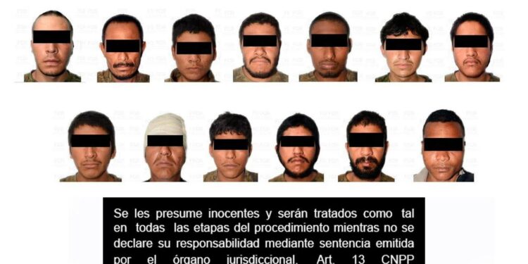 FGR obtiene vinculación a proceso en contra de 13 personas detenidas luego de un enfrentamiento con elementos de la Defensa