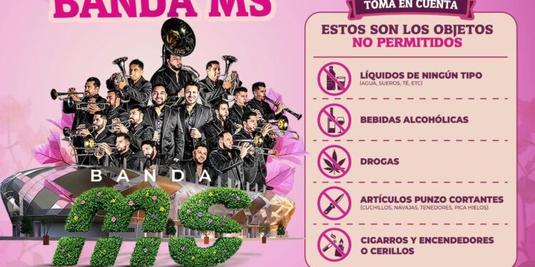 Todo listo para el concierto gratuito de la Banda MS; llamamos a disfrutar este gran evento con orden y responsabilidad