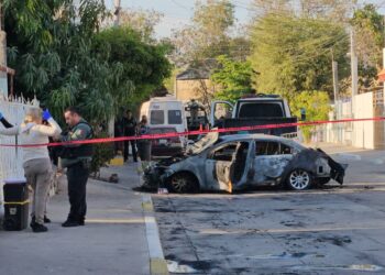 Ataques a domicilios en la colonia Industrial El Palmito deja daños materiales y un vehículo calcinado