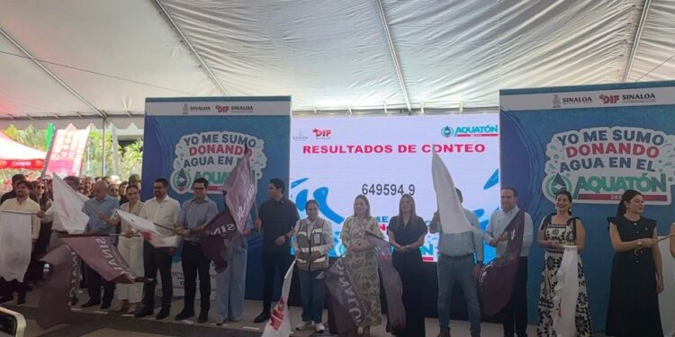 Arranca Aquatón 2026 en Sinaloa para apoyar a familias afectadas por la falta de agua