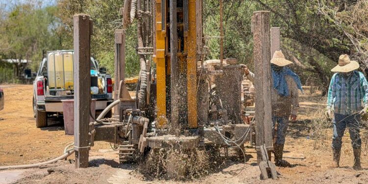 Ayuntamiento de Culiacán perfora pozos para enfrentar crisis por sequía en comunidades