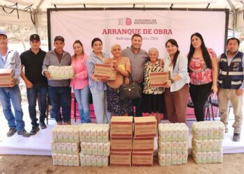 Alcalde de Badiraguato cumple su palabra al entregar y arrancar obra pública en la comunidad de Cortijos de Guatenipa