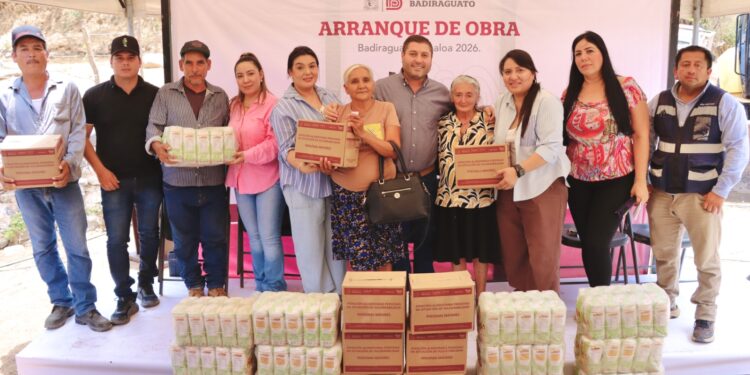 Alcalde de Badiraguato cumple su palabra al entregar y arrancar obra pública en la comunidad de Cortijos de Guatenipa