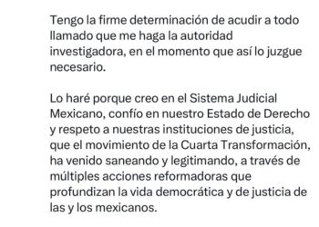 “Con la frente en alto”: Rubén Rocha confirma comparecencia ante la FGR en Culiacán