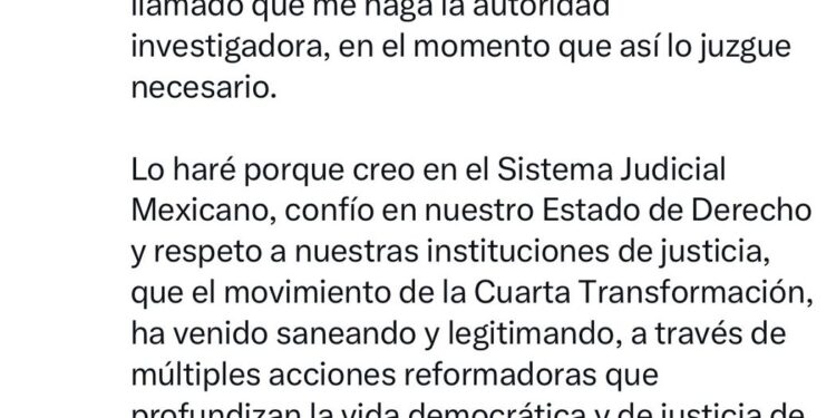 “Con la frente en alto”: Rubén Rocha confirma comparecencia ante la FGR en Culiacán