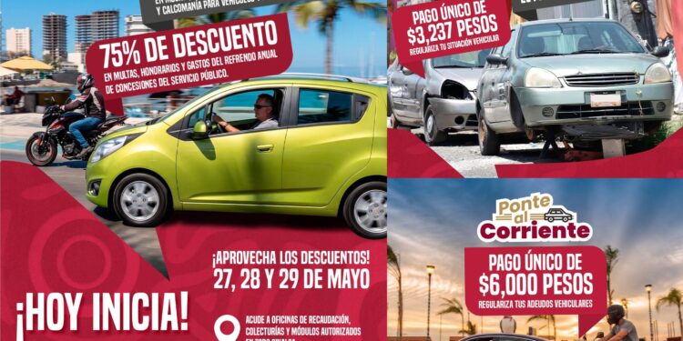 Hoy inician descuentos y programas de regularización vehicular del SATES