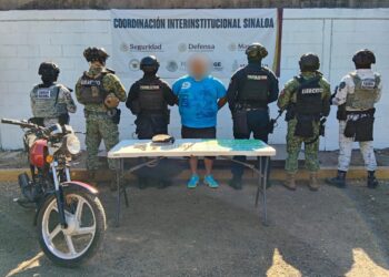 El Grupo Interinstitucional detuvo a un civil; le aseguraron un arma corta, un cargador, presunta droga y una motocicleta