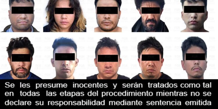 FGR obtiene vinculación a proceso para 10 personas por posesión de armas de fuego, cargadores, cartuchos y portación de inhibidor de señal