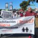 Maestros del SNTE 27 marchan hacia el Congreso del Estado; exigen abrogación de Ley del ISSSTE y una jubilación digna