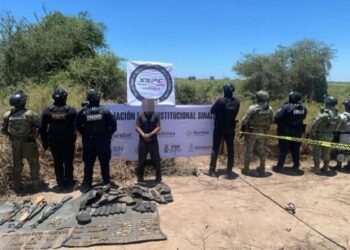 En trabajos coordinados, el Grupo Interinstitucional detuvo a 3 civiles en Navolato