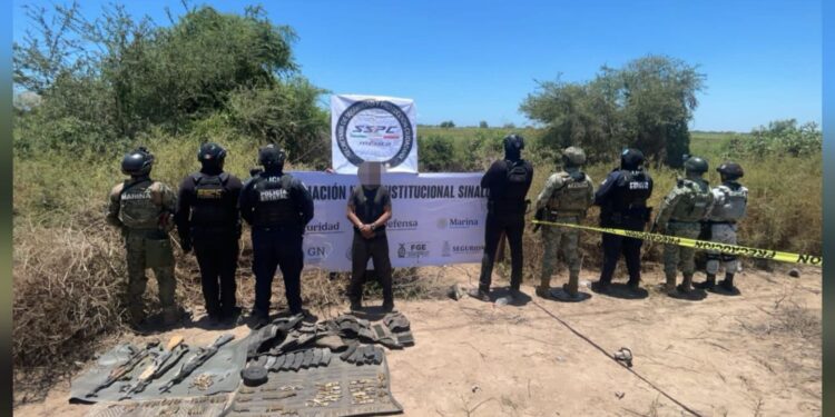 En trabajos coordinados, el Grupo Interinstitucional detuvo a 3 civiles en Navolato