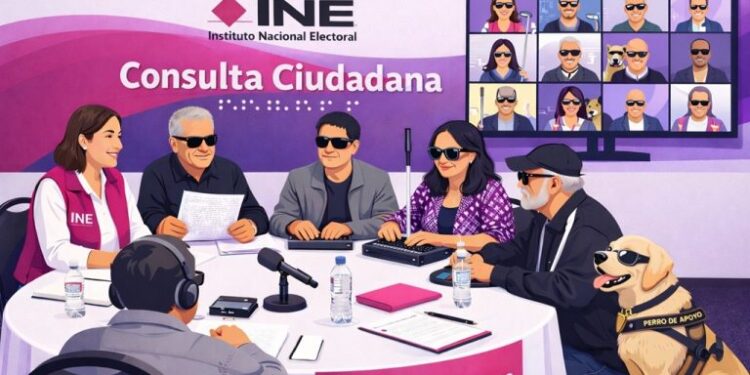 Convoca INE a personas con discapacidad visual a participar en la Consulta sobre materiales electorales en elecciones judiciales