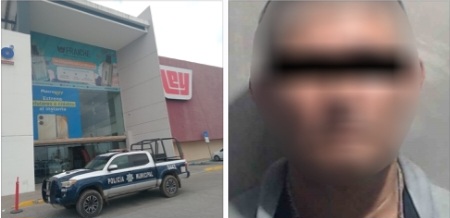 Policías de la SSPyTM detienen a un hombre y recuperan mercancía tras presunto robo a comercio en Barrancos