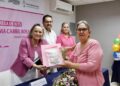 Secretaría de Salud, Voluntariado Estatal y Club Tomateros entregan prótesis mamarias y brasieres porta prótesis a mujeres sobrevivientes de cáncer de mama