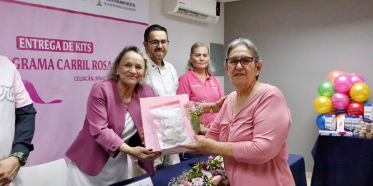 Secretaría de Salud, Voluntariado Estatal y Club Tomateros entregan prótesis mamarias y brasieres porta prótesis a mujeres sobrevivientes de cáncer de mama
