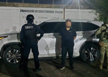En Navolato, la Base de Operaciones Interinstitucional detuvo a un civil con una unidad robada, tras un reporte oportuno al C4i