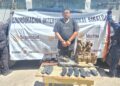 Grupo Interinstitucional detiene a civil armado que circulaba en una pickup con reporte de robo