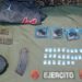 Cargadores, cartuchos y dosis de presunta droga al interior de una mochila, lo asegurado por el Grupo Interinstitucional en Mazatlán