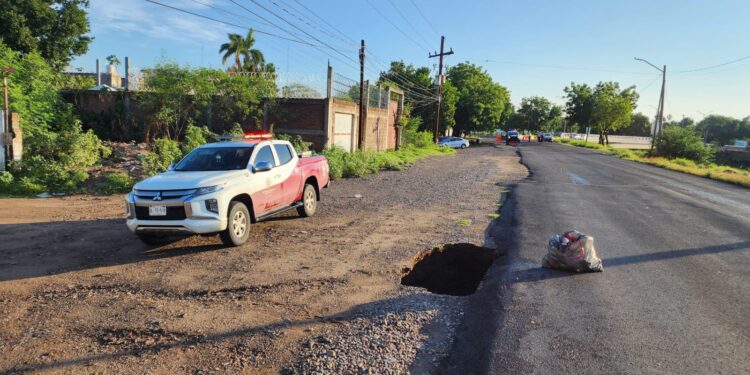 Lluvias provocan daño en tubería por Federalismo