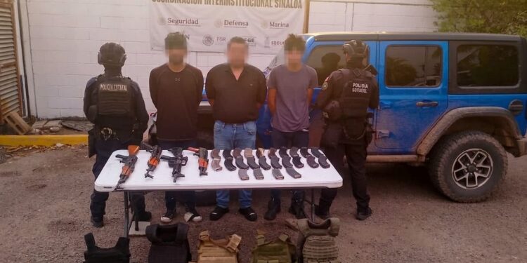 En Angostura, el Grupo Interinstitucional detiene a 3 civiles armados