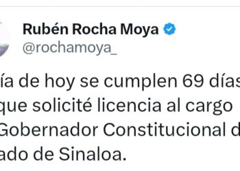 Rubén Rocha Moya aclara que no está resguardado por militares y asegura que permanece en su casa de Culiacán