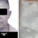 Daniel “N”, fue detenido en la alcaldía Gustavo A. Madero, en la Ciudad de México en un vehículo donde se aseguró además cocaína, metanfetamina y un arma de fuego