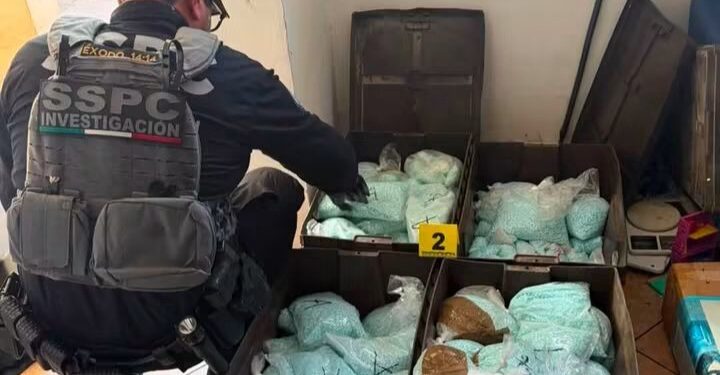 Autoridades dan duro golpe a “Los Rusos”: les aseguran más de 4 millones de dosis de fentanilo en Mexicali