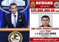 Estados Unidos aumenta a 25 millones de dólares la recompensa por presunto sucesor de “El Mencho”