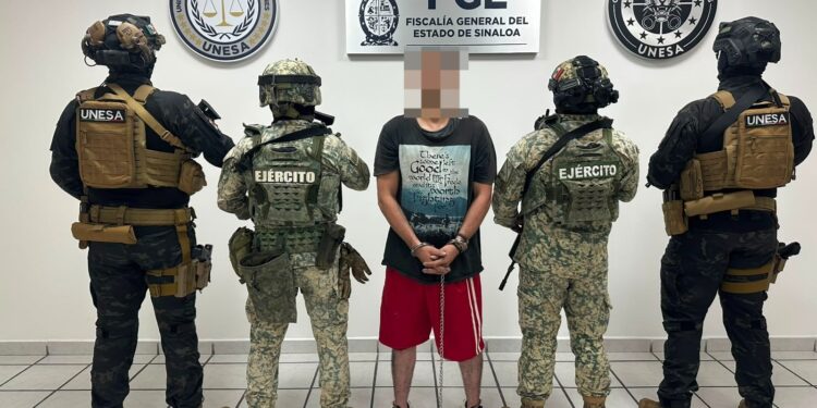 Fiscalía de Sinaloa ejecuta orden de aprehensión contra Cristhian Everardo “N” por feminicidio