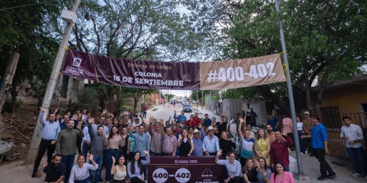 Tras más de 40 años de espera, familias de la 16 de Septiembre estrenan calles pavimentadas