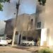 Grupo armado ataca e incendia edificio en la colonia Montebello, en Culiacán