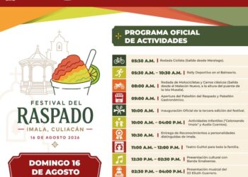 Invitan a disfrutar en familia la tercera edición del Festival del Raspado en Imal