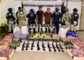La Guardia Nacional y Ejército, en coordinación con la SSyPC, Marina, FGR y la PEP detuvieron a 2 personas y aseguraron armamento en Mazatlán